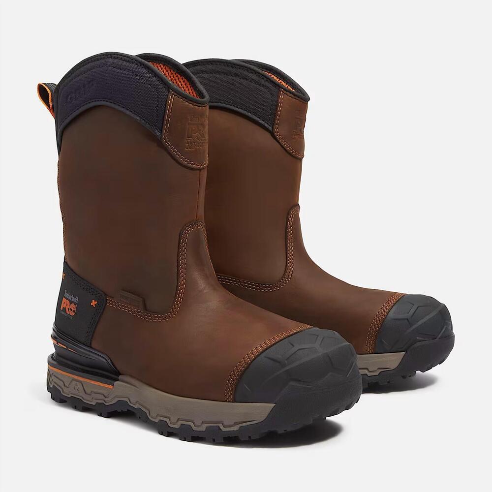 NEW TIMBERLAND men's boondock ultralight pull-on composite waterproof work boots